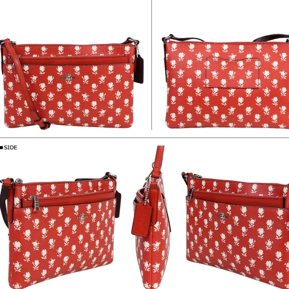 COACH EAST/WEST CROSSBODY BADLANDS FLORAL PRINT - Picture 2 of 4